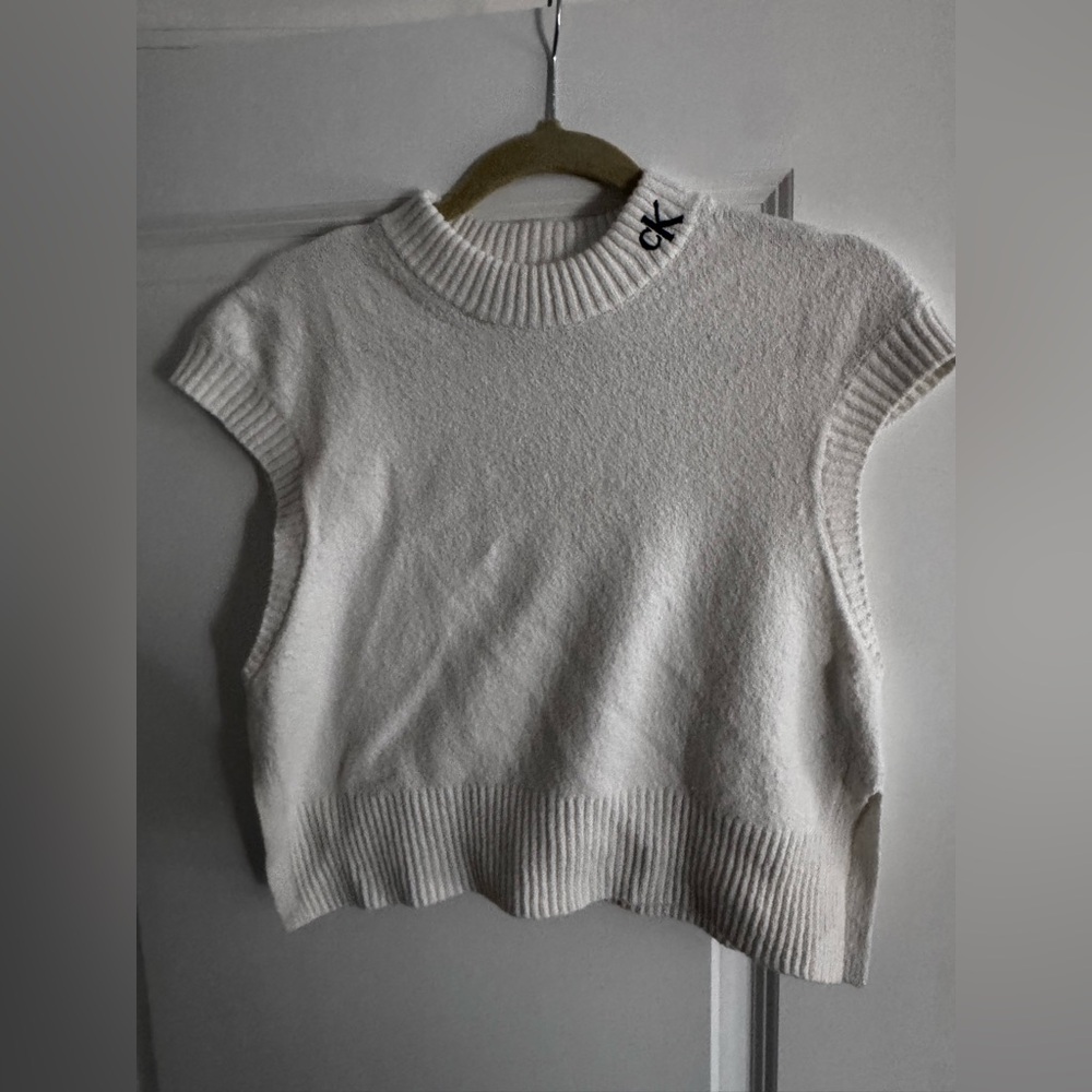 Calvin Klein Jeans White Knit Top